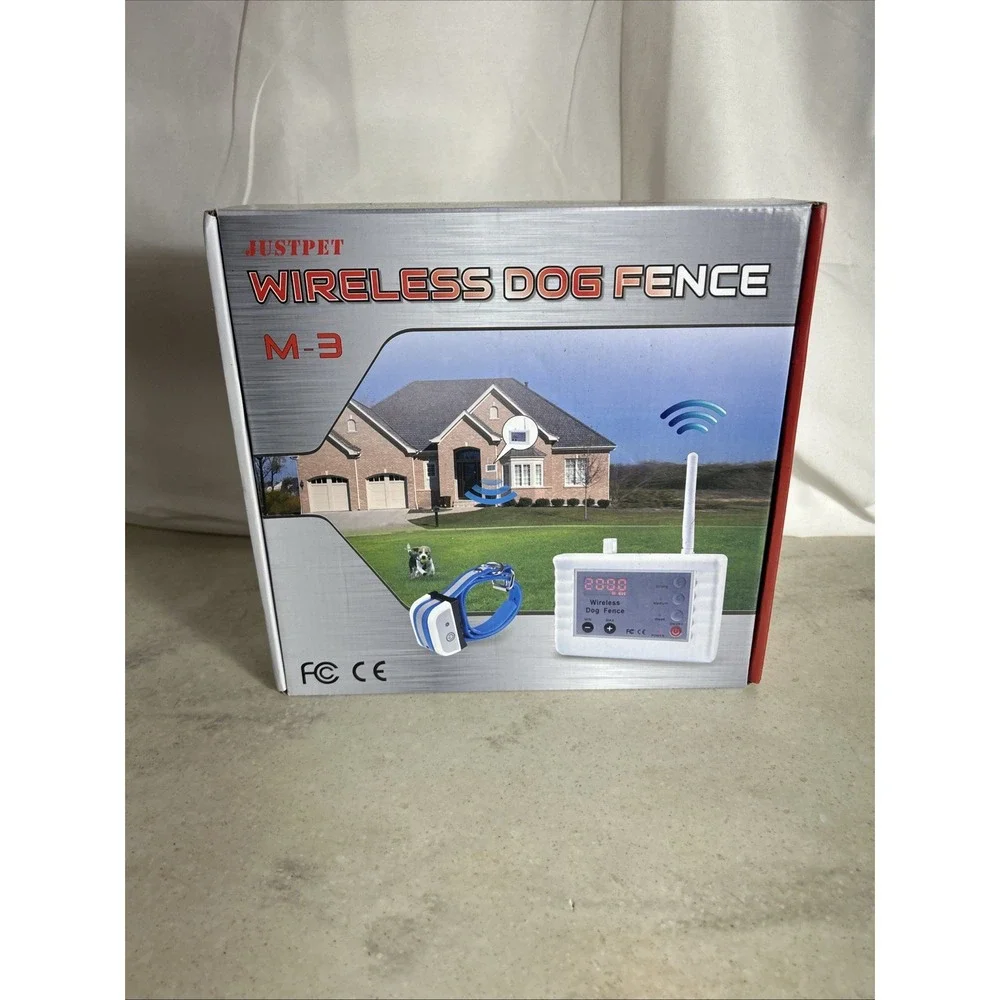 Justpet Wireless Dog Fence M-3 with 2 Collar For Dogs - Open Box